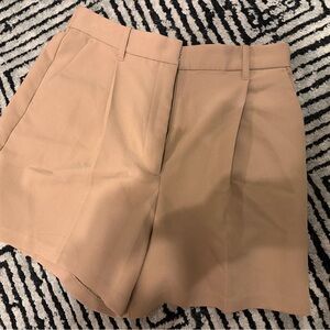 Abercrombie & Fitch High-Waist Shorts - Beige/Tan